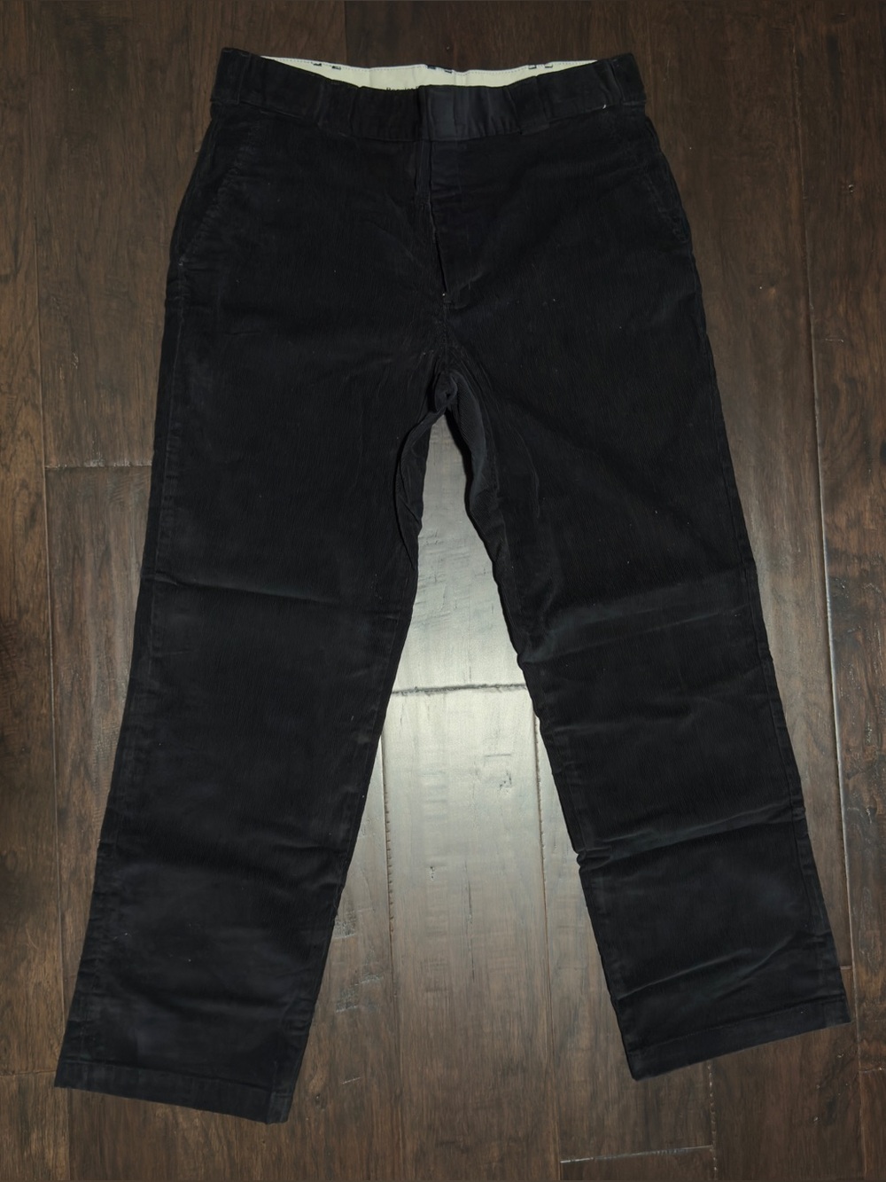 Dickies Black Corduroy Straight-Leg Pants